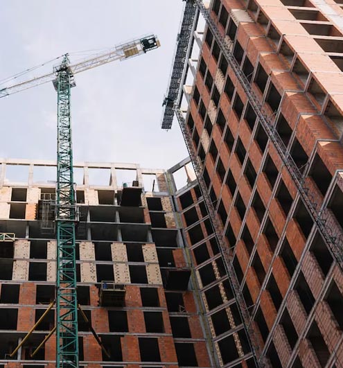 buildings being built